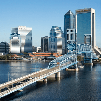 Jacksonville skyline and bridge
